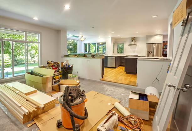 Professional Kitchen Island Installation technician working in Hager City, WI